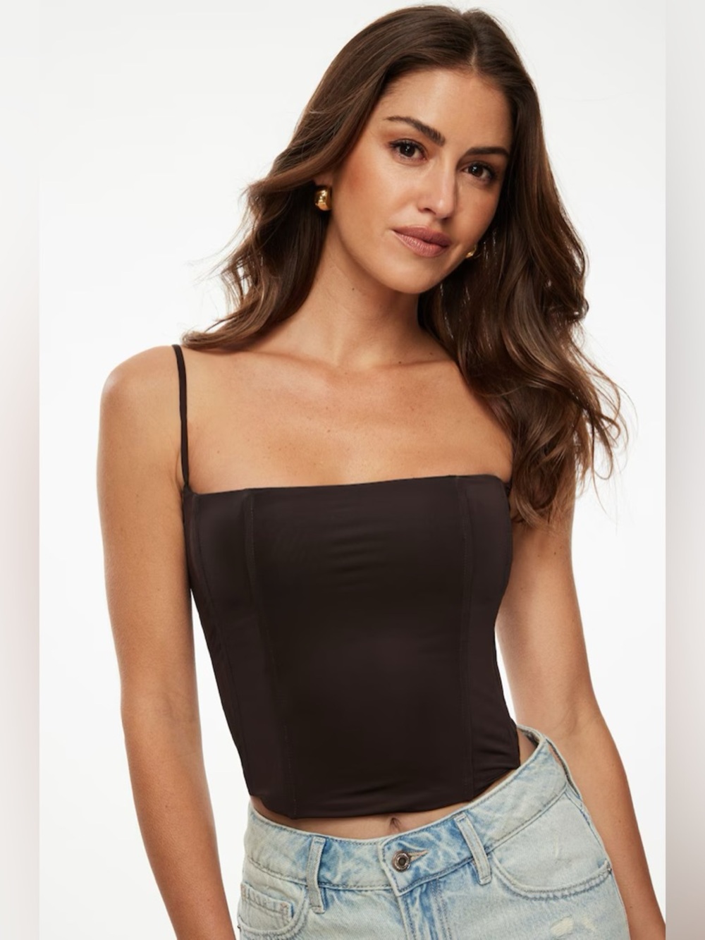 NWT Dynamite Bustier Top with Boning